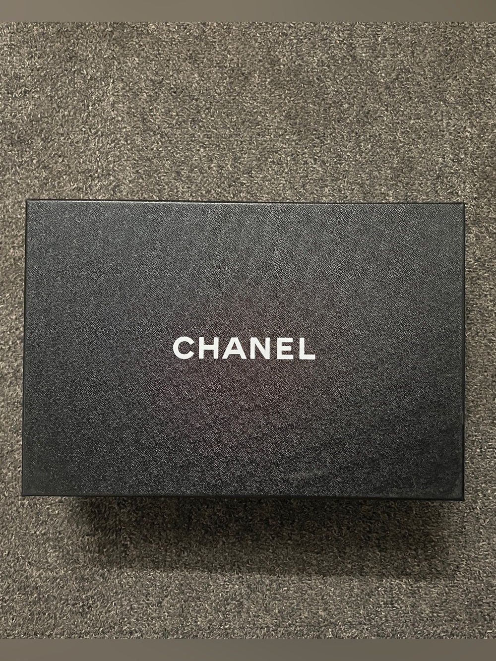 CHANEL Black Box with White Branding